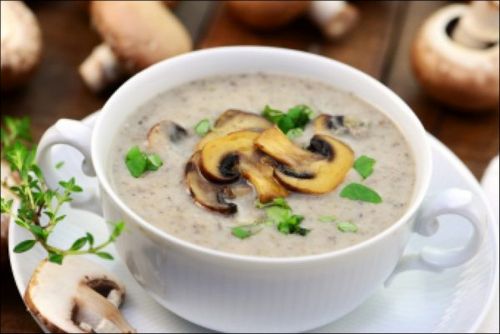 Крем суп из белых грибов со сливками рецепт