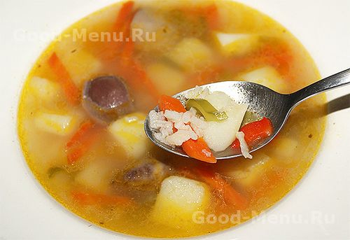 Рецепт суп из потрашков