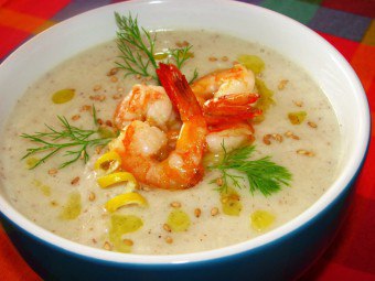 Рецепт суп с креветками