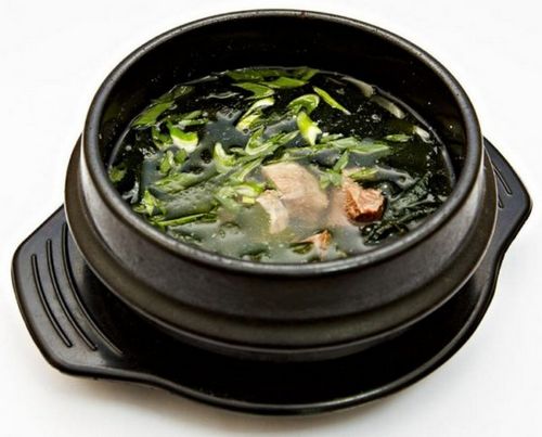 Рецепт суп с морской капустой