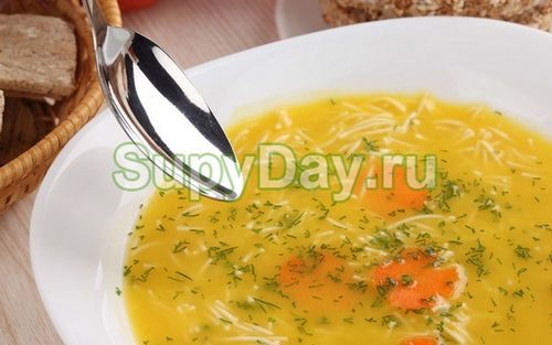 Суп с вермишелью и яйцом рецепт