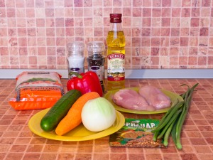 Фунчоза рецепт с курицей и овощами