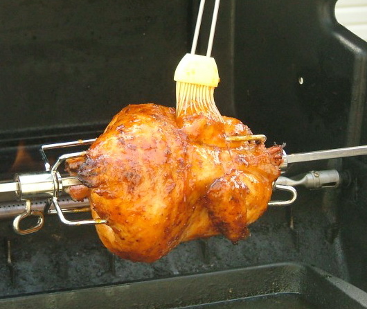 Курица гриль в духовке на вертеле рецепт