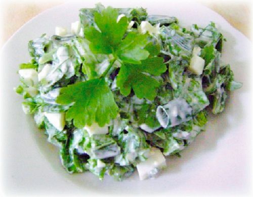 Рецепт салат из крапивы