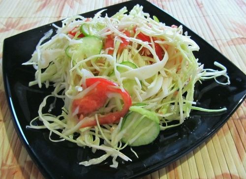 Салат весенний рецепт с капустой