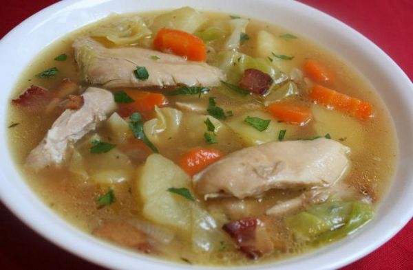 Суп с курицей и капустой рецепт