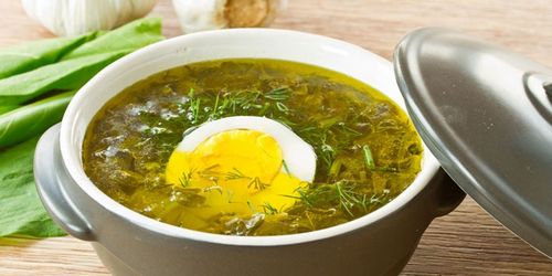рецепт щавелевого супа с яйцом без мяса