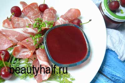 соус вишневый к мясу рецепт
