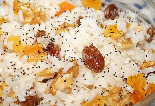 Кутья из риса с изюмом рецепт
