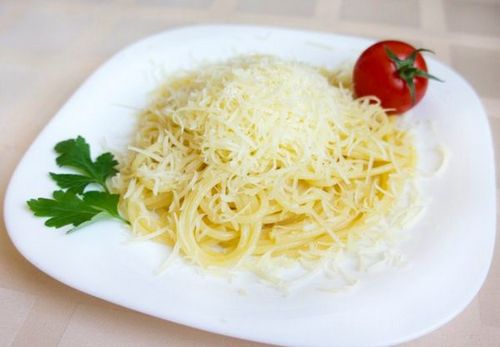 Рецепт спагетти с сыром