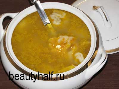 Бабушкин рецепт суп с пельменями