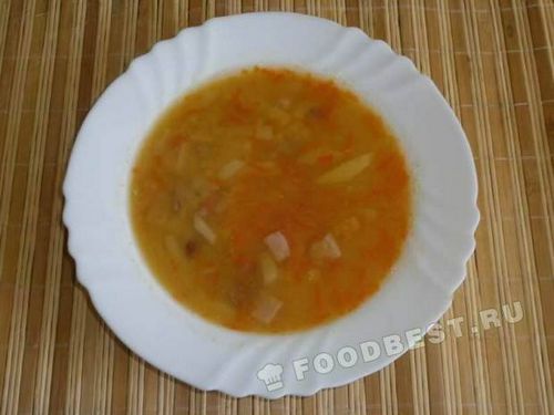 Гороховый разваристый суп рецепт