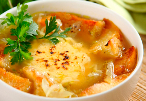 Рецепт лукового супа по французски