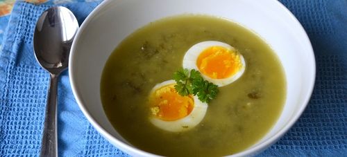Рецепт щавелевого супа с яйцом