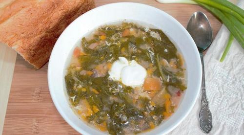 Рецепт щавелевого супа с тушенкой