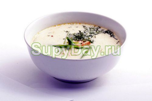 Рецепт сливочный суп с семгой