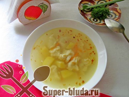 Рецепт суп галушки