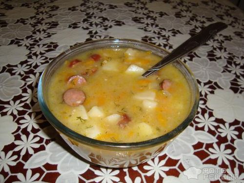 Рецепт суп гороховый с охотничьими колбасками