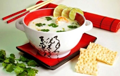 Суп на кокосовом молоке с креветками рецепт