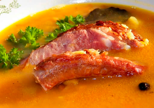 Суп на свином бульоне рецепт