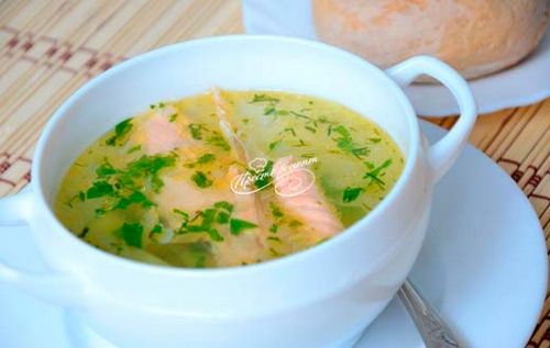 Суп рыбный из семги рецепт