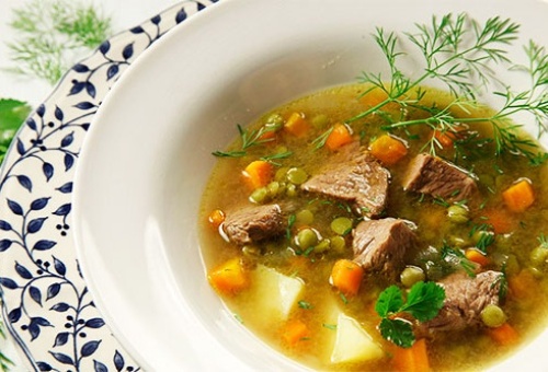 Гороховый суп рецепт с говядиной в кастрюле