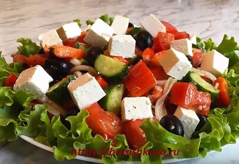 Как готовить греческий салат рецепт