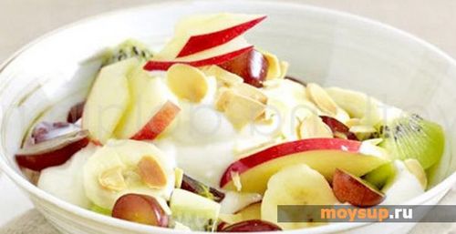 Рецепт фруктовый салат с йогуртом