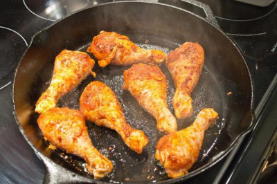 Рецепт голени курицы на сковороде