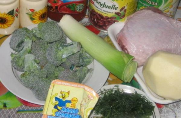 Рецепт овощной суп с индейкой