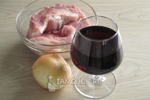 Шашлык на вине из свинины рецепт