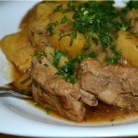 Жаркое из свинины с картошкой в духовке рецепт