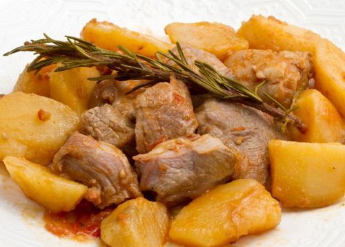 рецепт мяса тушеного с картошкой