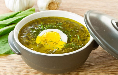 щавелевый суп рецепт классический с яйцом без мяса