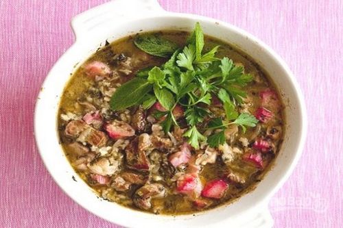 суп из ревеня рецепт с мясом