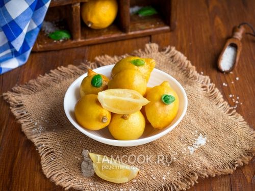 Лимоны соленые рецепт