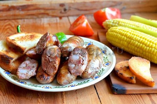 Рецепт домашней мясной колбасы в кишке