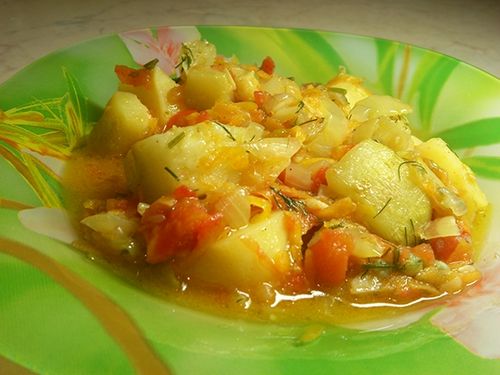 Рецепт овощного рагу с кабачками